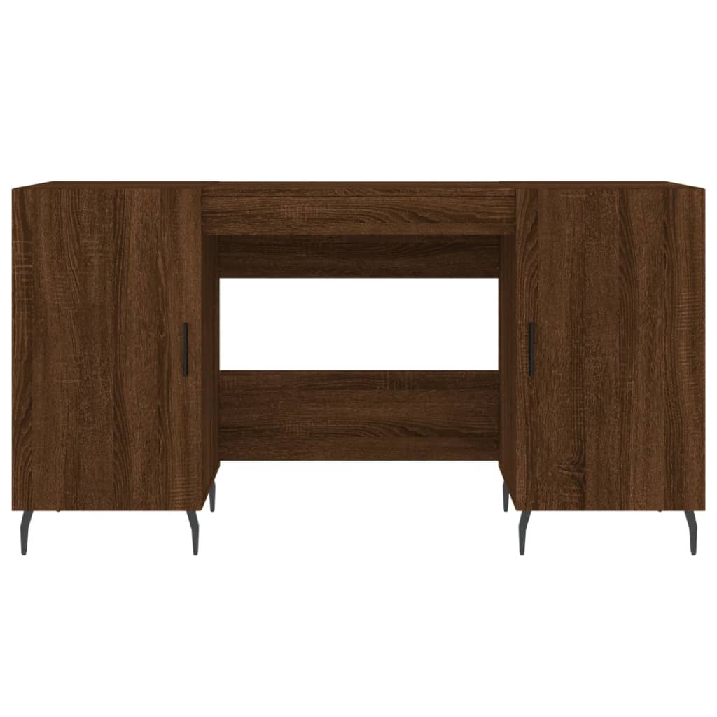 vidaXL Rašomasis stalas, rudas ąžuolo, 140x50x75cm, apdirbta mediena