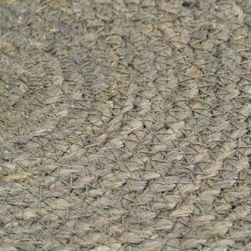 vidaXL Stalo kilimėliai, 4 vnt., pilki, 38cm, džiutas, apvalūs