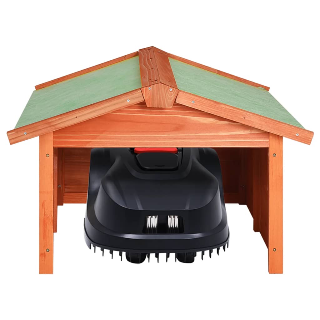 vidaXL Roboto vejapjovės garažas, 72x87x50cm, eglės medienos masyvas