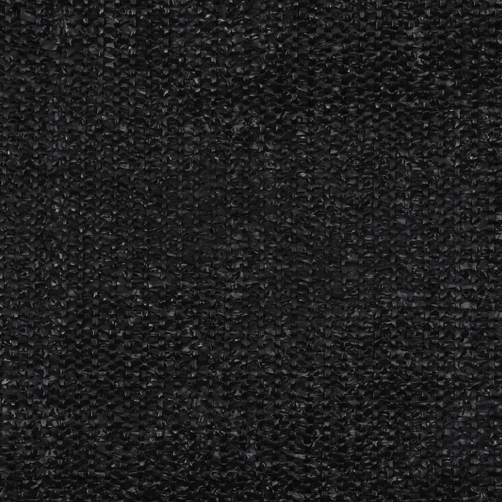 vidaXL Palapinės kilimėlis, juodos spalvos, 250x500cm
