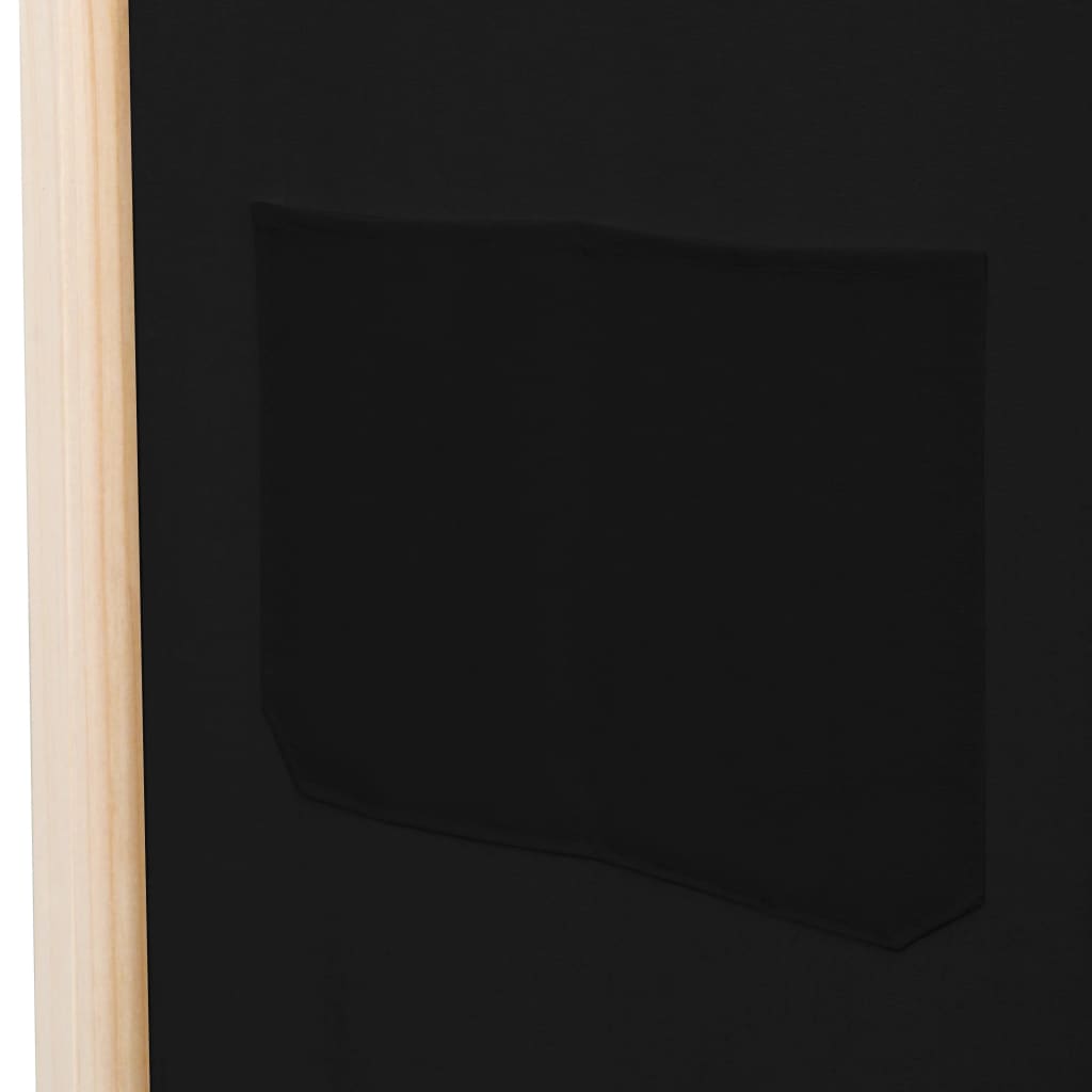 vidaXL Kambario pertvara, 4 d., juodos sp., 160x170x4cm, audinys