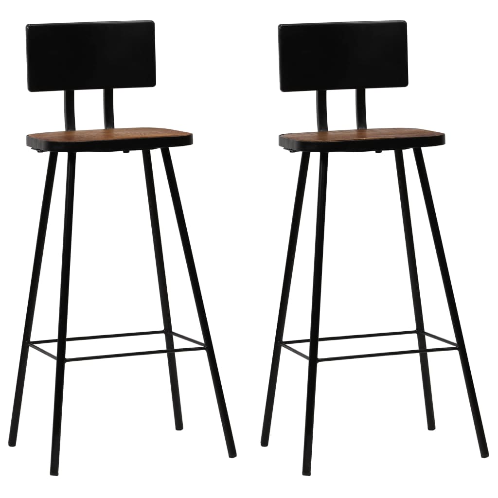 vidaXL Baro baldų komplektas, 3 dalių, juodos spalvos (248143+245390)