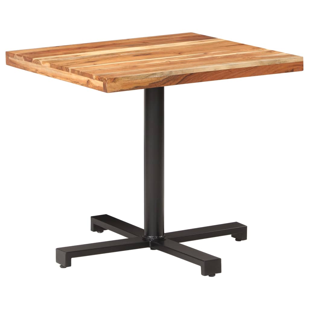 vidaXL Bistro staliukas, 80x80x75cm, akacijos medienos masyvas