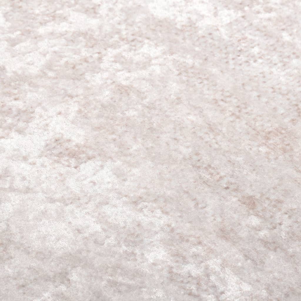 vidaXL Kilimas, šviesus smėlio, 80x300cm, neslystantis, skalbiamas