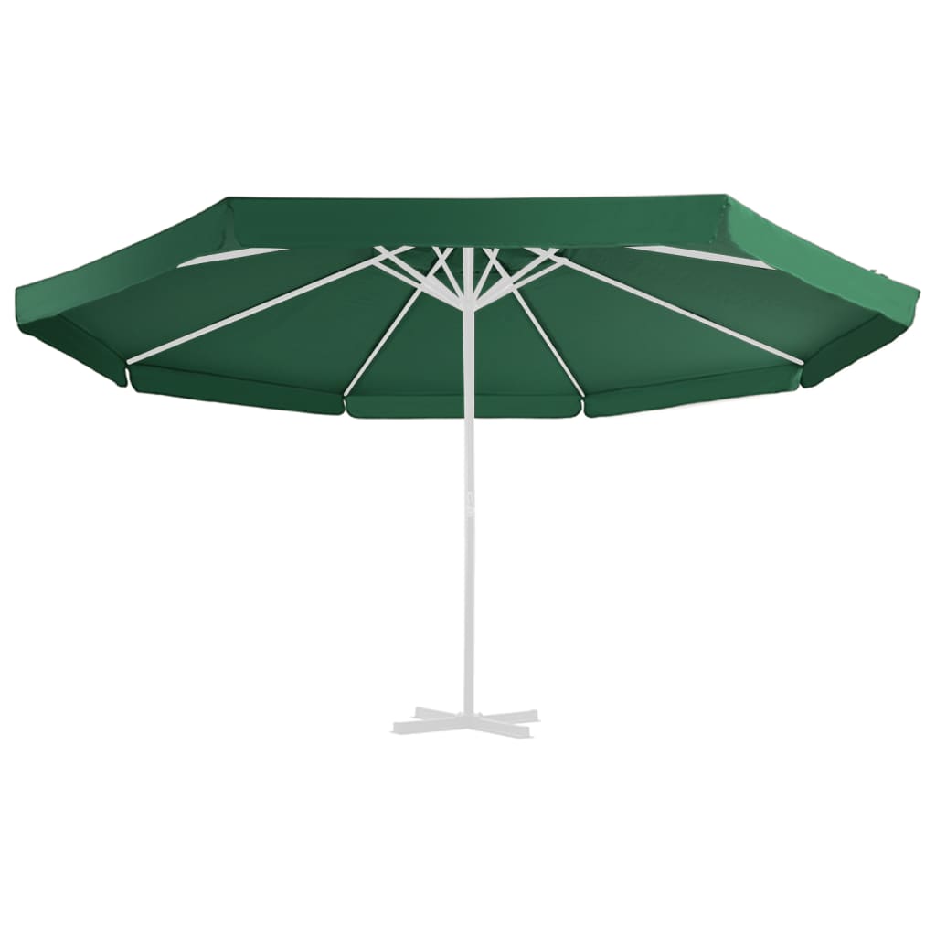 vidaXL Pakaitinis audinys lauko skėčiui nuo saulės, žalias, 500cm