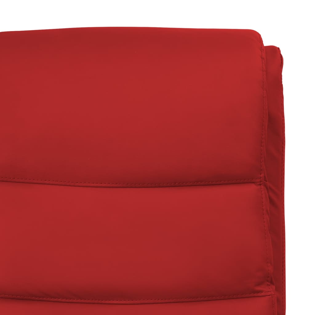 vidaXL Atlošiamas krėslas, raudono vyno spalvos, dirbtinė oda