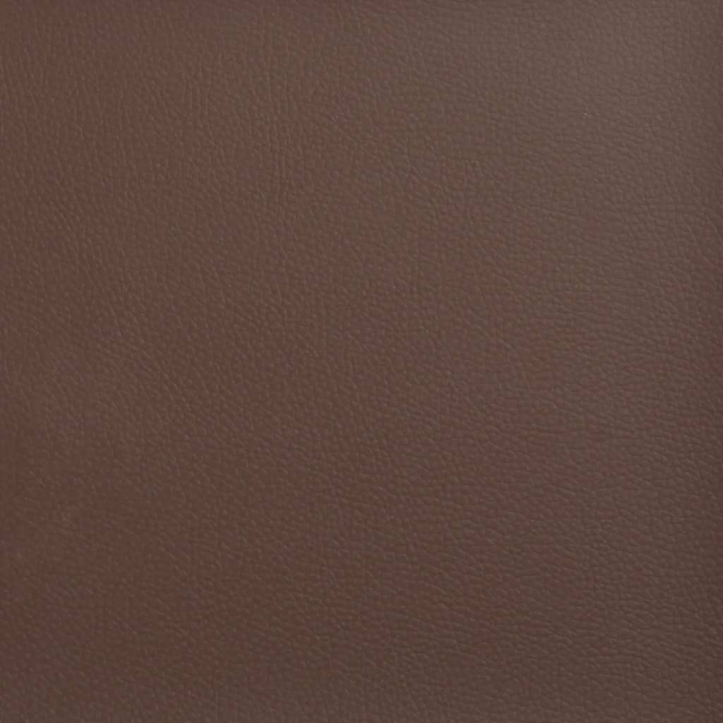 vidaXL Krėslas, rudos spalvos, 60cm, dirbtinė oda