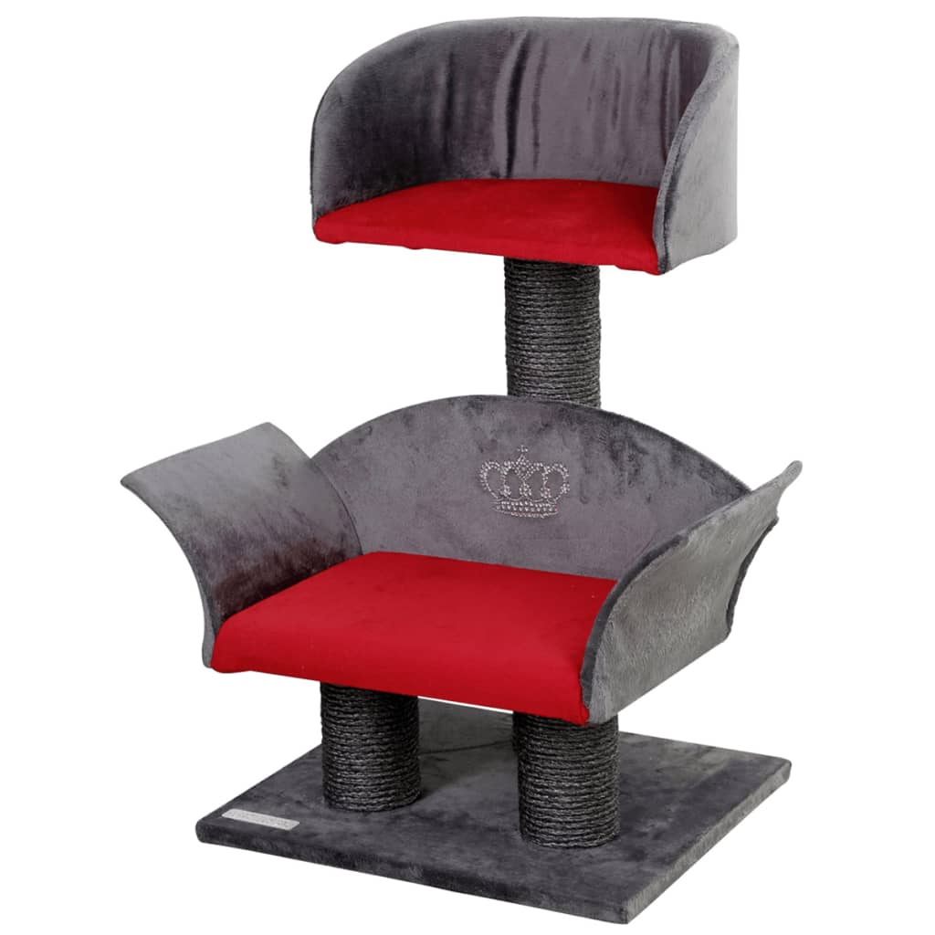415642 Kerbl Cat Tree "Lounge Deluxe" Grey and Red 81548