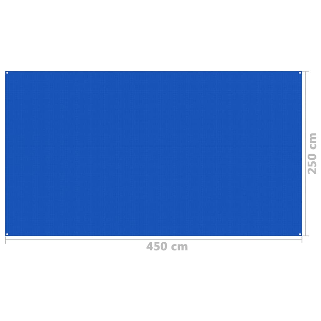 vidaXL Palapinės kilimėlis, mėlynos spalvos, 250x450cm
