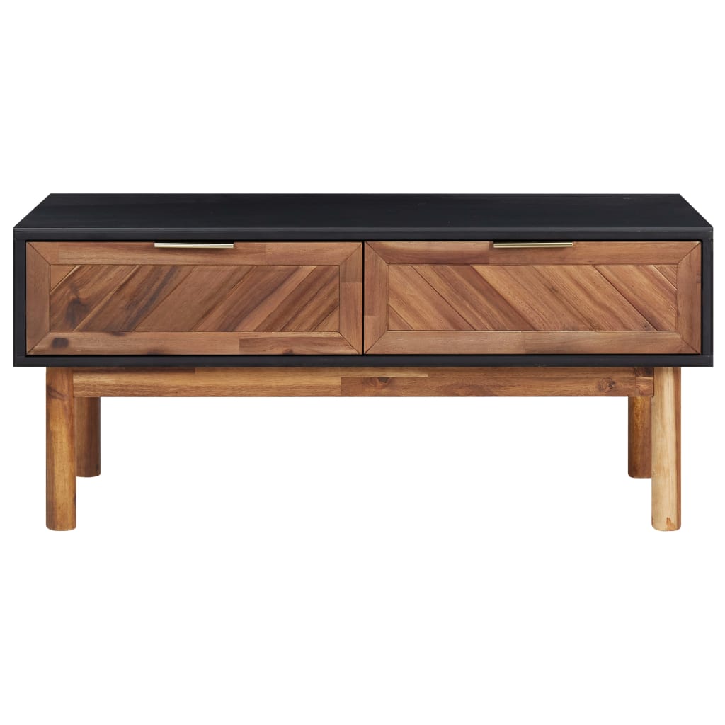 vidaXL Kavos staliukas, 90x50x40cm, akacijos medienos masyvas ir MDF