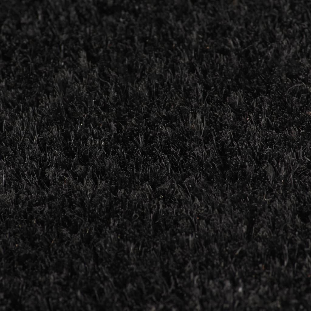 vidaXL Durų kilimėlis, juodas, 80x100cm, kokoso pluoštas