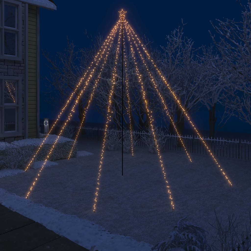 vidaXL Kalėdų eglutės girlianda-krioklys, 800 LED lempučių, 5m