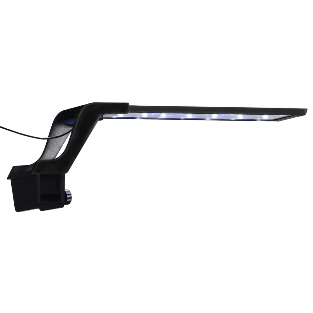 vidaXL LED akvariumo lempa su spaustuku, mėlyna ir balta, 35-55cm