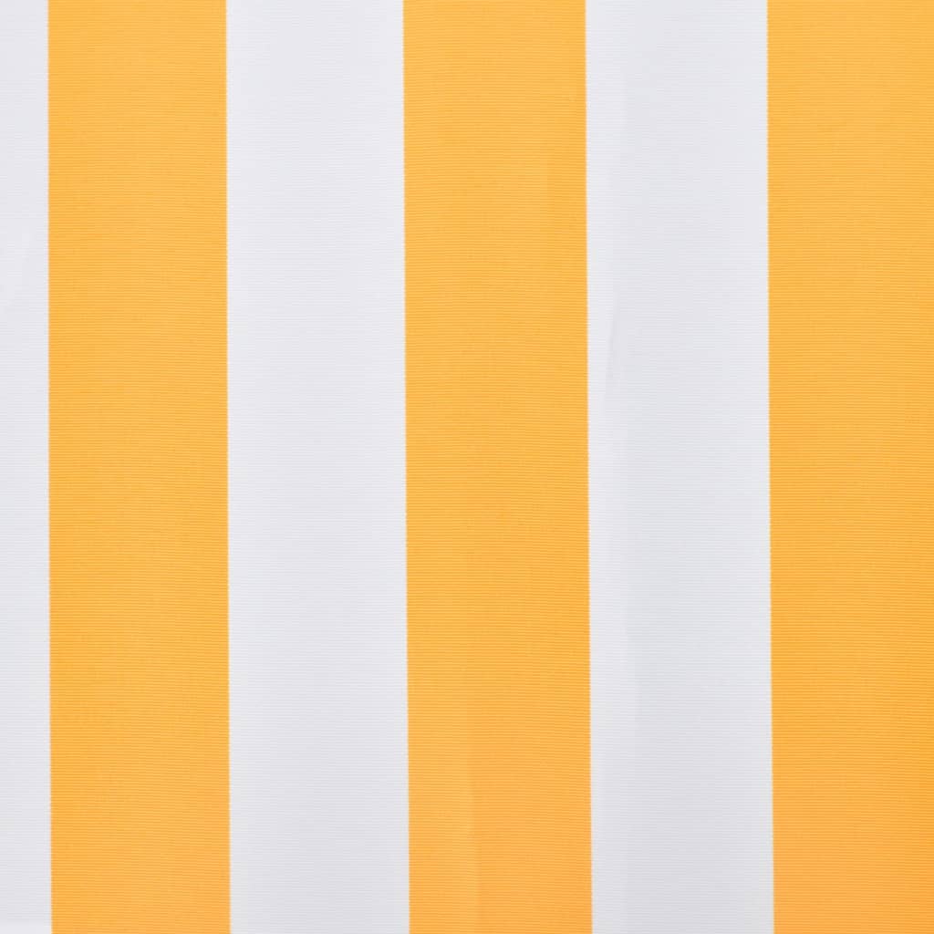 vidaXL Markizės uždangalas, oranžinė ir balta, 350x250cm
