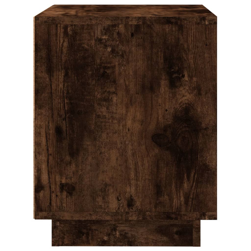 vidaXL Naktinė spintelė, dūminio ąžuolo, 44x35x45cm, apdirbta mediena