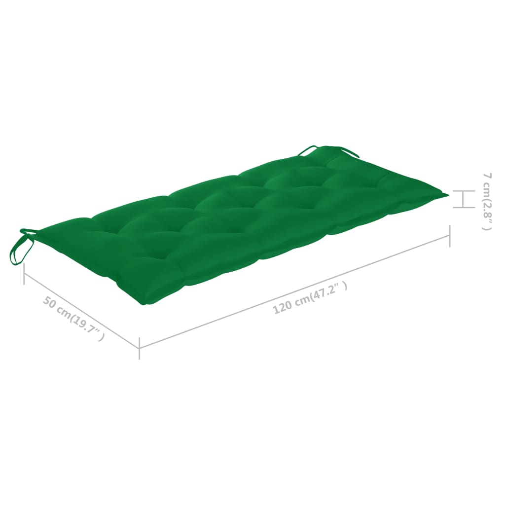 vidaXL Didelis sodo suoliukas su pagalvėle, 135cm, akacijos masyvas