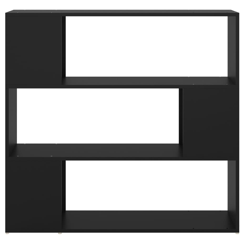 vidaXL Spintelė knygoms/kambario pertvara, juodos spalvos, 100x24x94cm