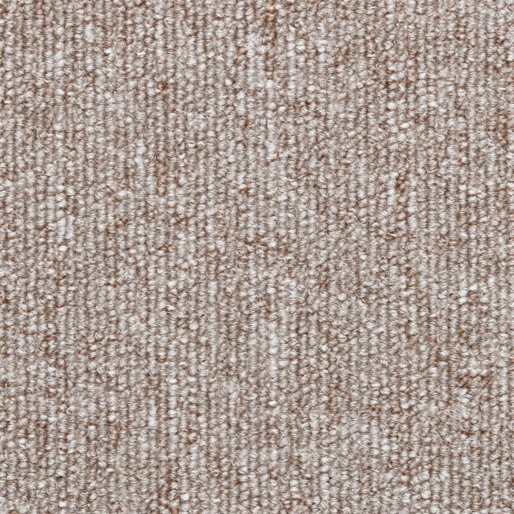 vidaXL Laiptų kilimėliai, 10vnt., šviesiai rudos spalvos, 56x17x3cm