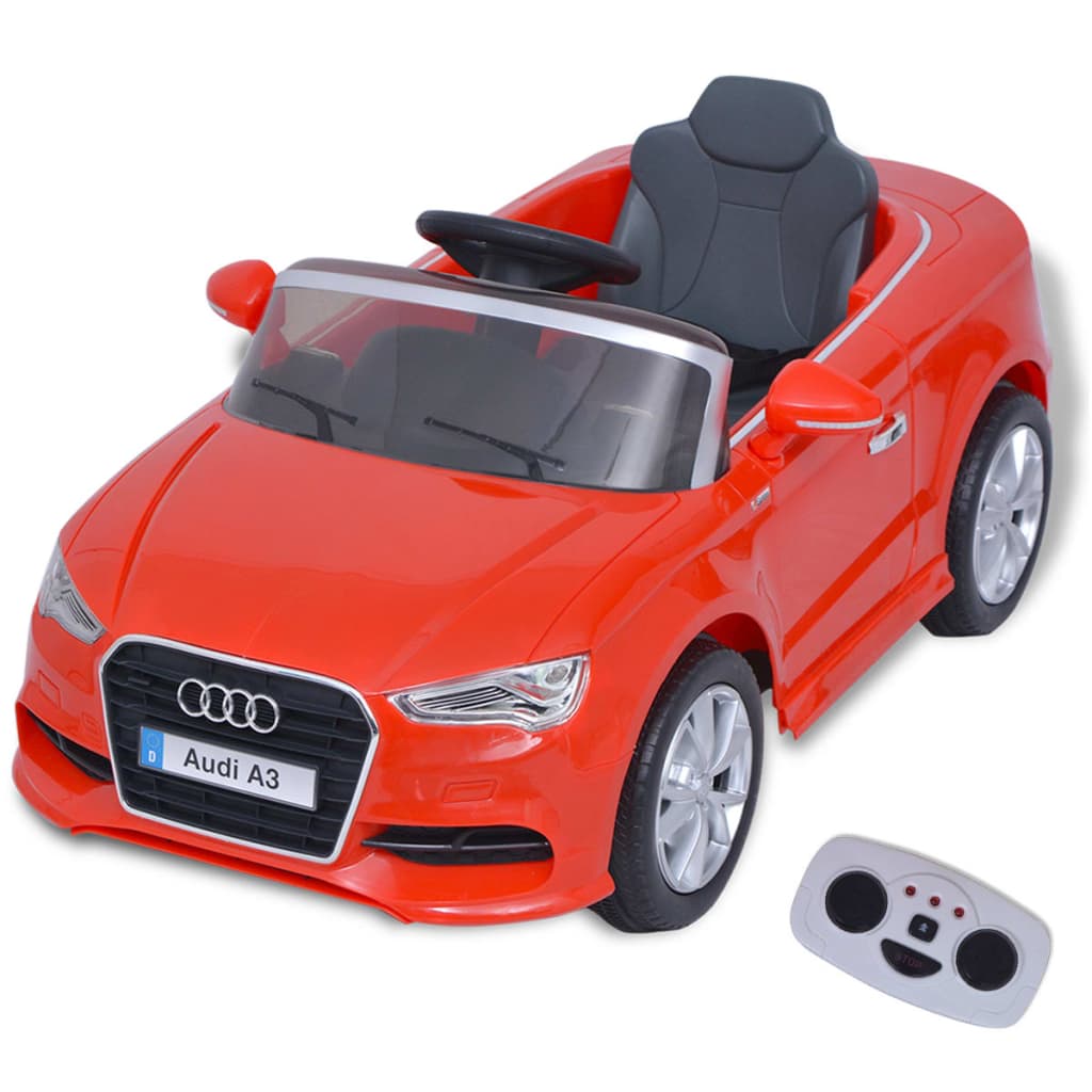 vidaXL Elektrinis vaikiškas automobilis, nuot. valdymas, Audi A3, raudonas