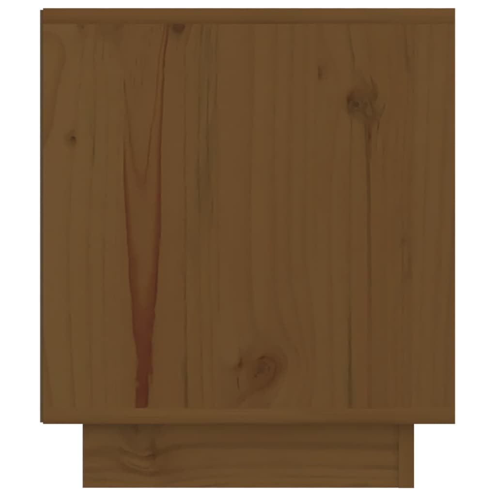vidaXL Naktinės spintelės, 2vnt., medaus rudos, 40x34x40cm, pušis