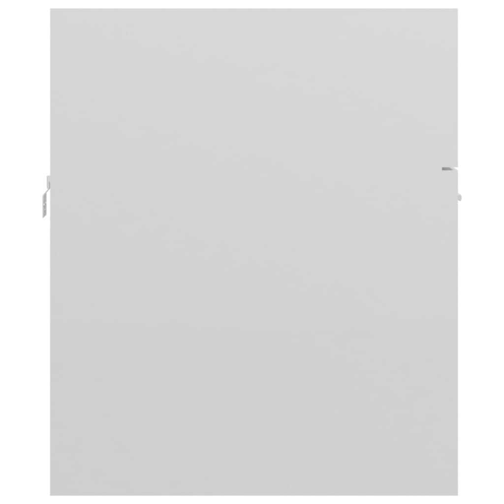 vidaXL Spintelė praustuvui, balta, 80x38,5x46cm, MDP, ypač blizgi