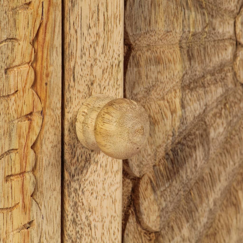 vidaXL Naktinis staliukas, mango medienos masyvas, 40x30x50cm