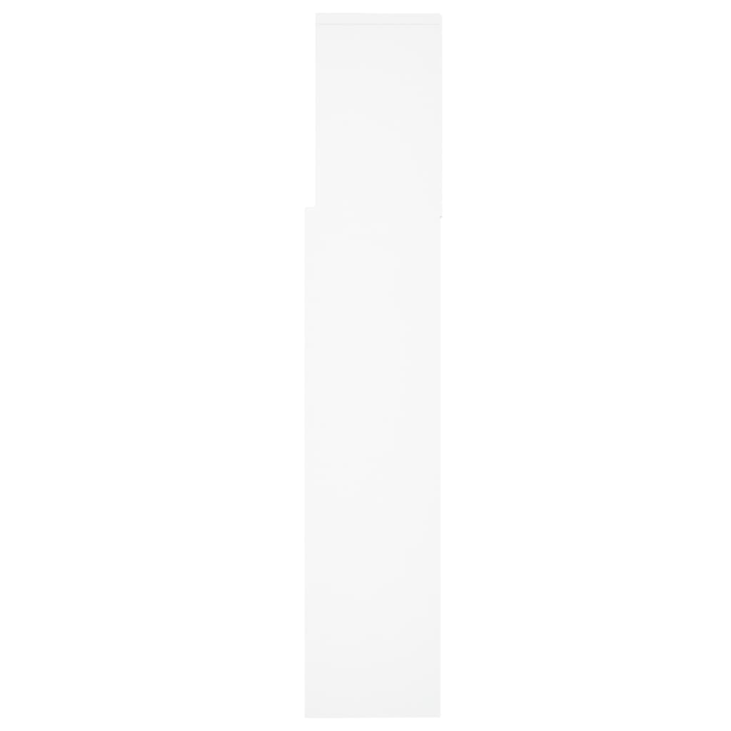 vidaXL Galvūgalis-spintelė, baltos spalvos, 160x19x103,5cm