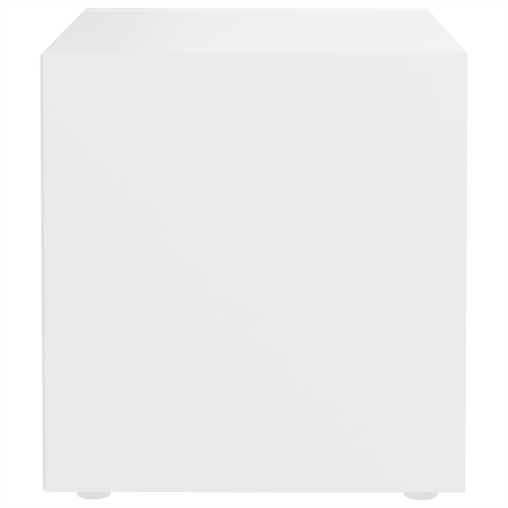 vidaXL Televizoriaus spintelė, baltos spalvos, 37x35x37cm, MDP