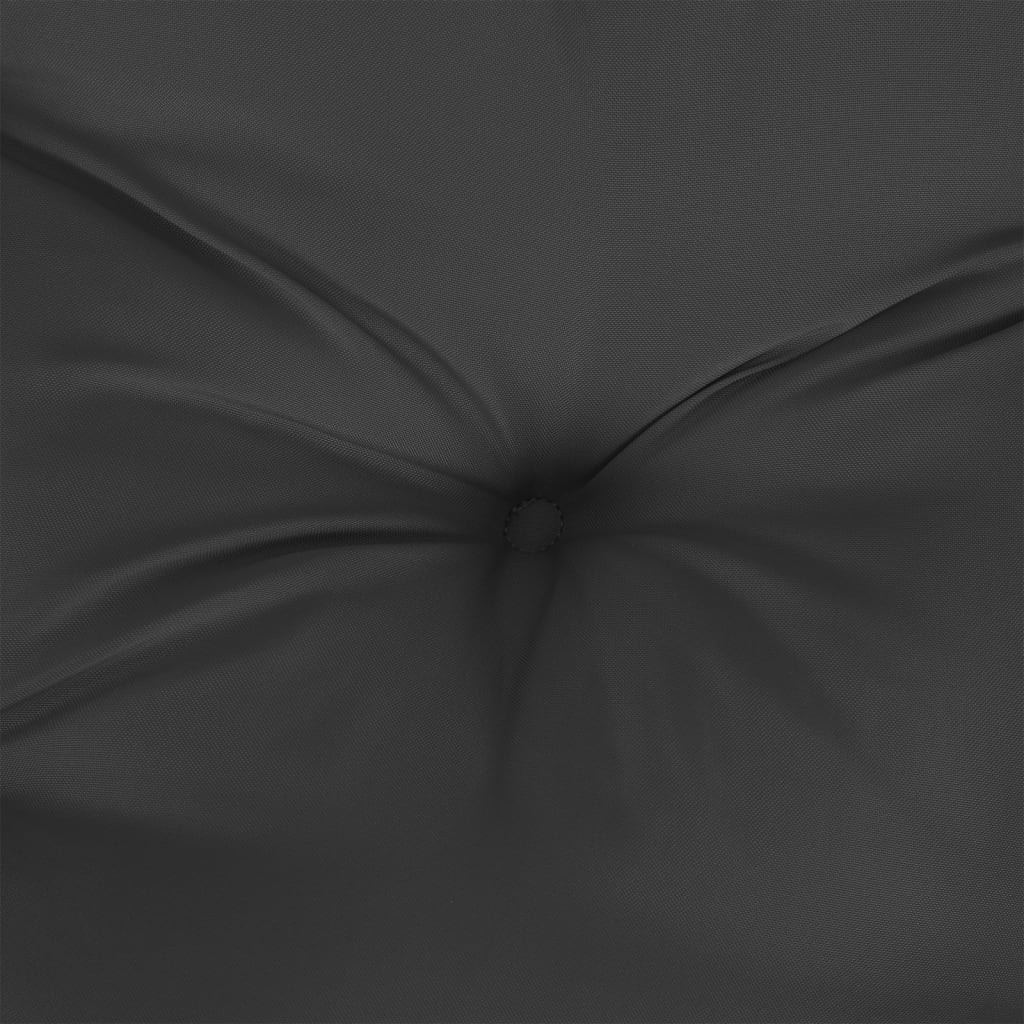 vidaXL Paletės pagalvėlė, juodos spalvos, 60x40x12cm, audinys