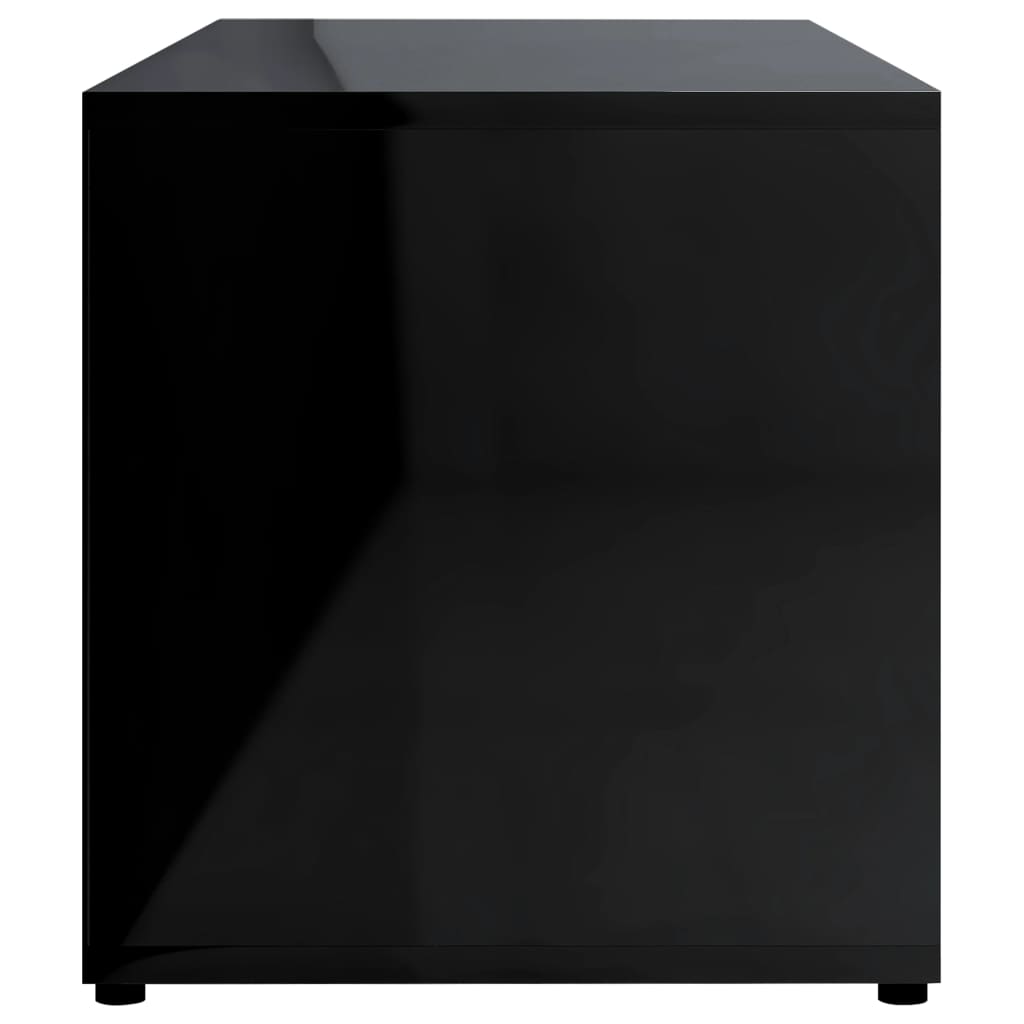 vidaXL Televizoriaus spintelė, juoda, 80x34x36cm, MDP, ypač blizgi