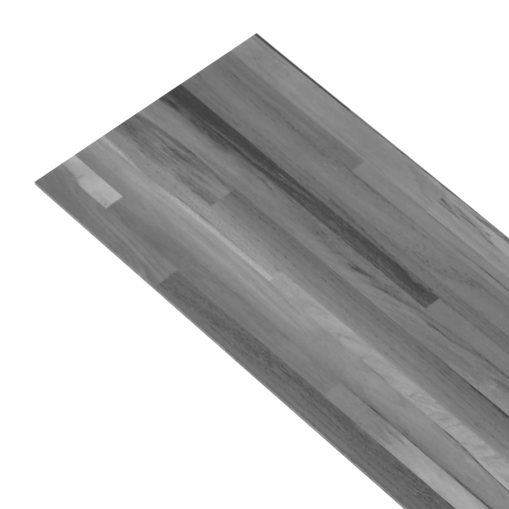 vidaXL Grindų plokštės, pilkos, PVC, 4,46m², 3mm, dryžuotos, nelipnios