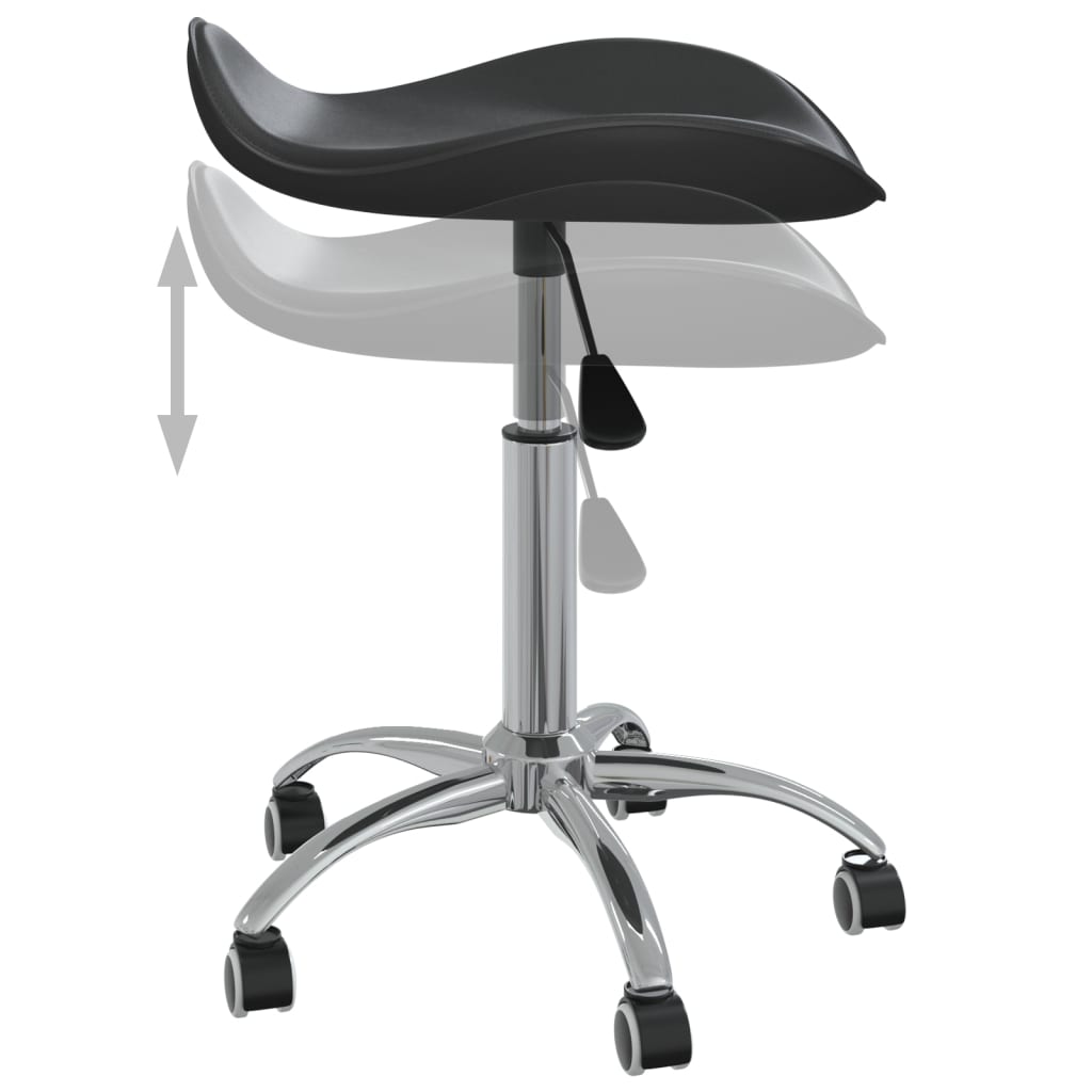 vidaXL Biuro kėdė, juodos spalvos, dirbtinė oda (323684)