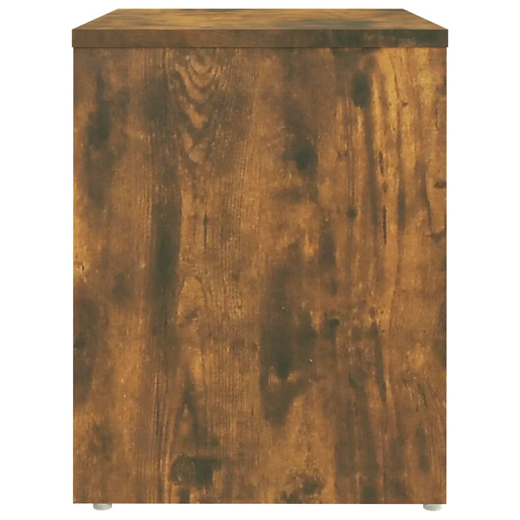 vidaXL Naktinė spintelė, dūminio ąžuolo, 40x30x40cm, mediena
