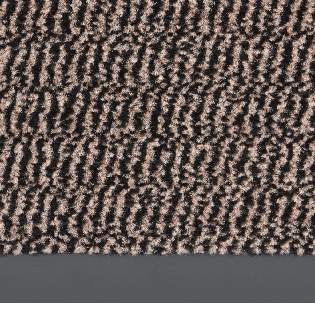 vidaXL Durų kilimėlis, tamsiai rudos spalvos, 80x120cm, kuokštuotas