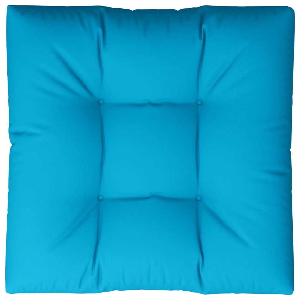 vidaXL Paletės pagalvėlė, mėlynos spalvos, 80x80x12cm, audinys
