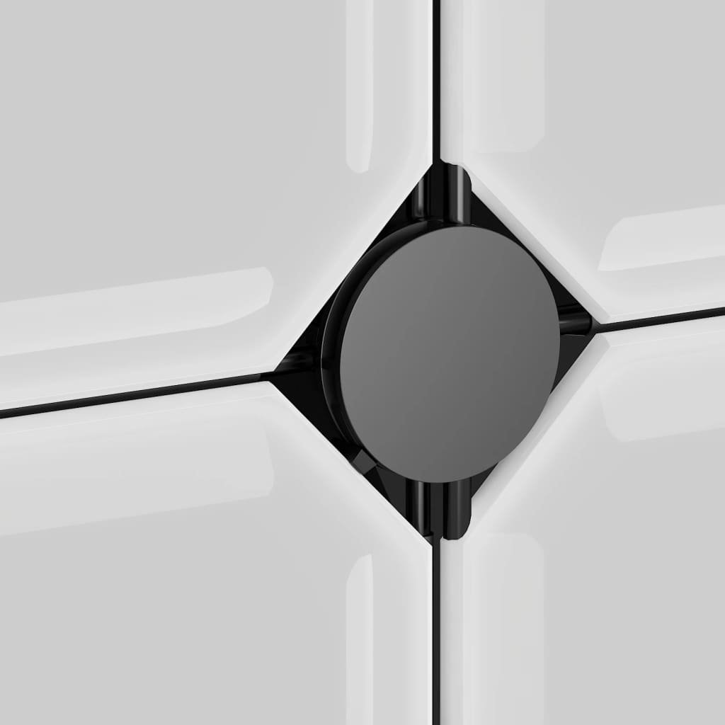 vidaXL Batų lentyna, juodos spalvos, 94,5x36,5x106cm, PP
