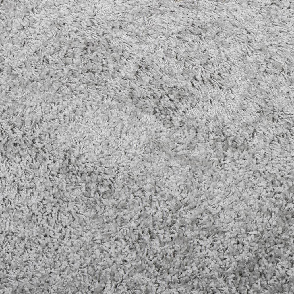 vidaXL Shaggy tipo kilimas, pilkos spalvos, 80x200cm, aukšti šereliai