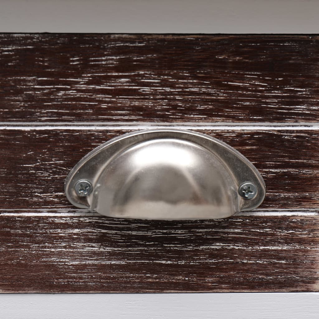 vidaXL Šoninis staliukas, rudas, 40x40x40cm, paulovnijos mediena