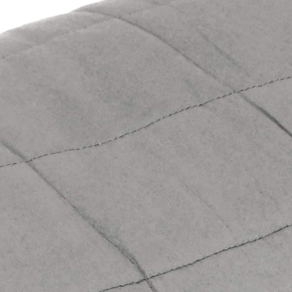 vidaXL Sunki antklodė, pilkos spalvos, 220x260cm, audinys, 15kg