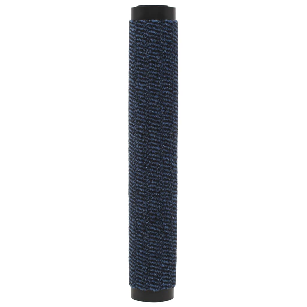 vidaXL Durų kilimėliai, 2vnt., mėlyni, 90x150cm, kvadratiniai