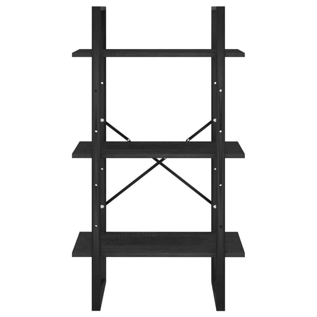 vidaXL Sandėliavimo lentyna, juoda, 60x30x105cm, pušies masyvas