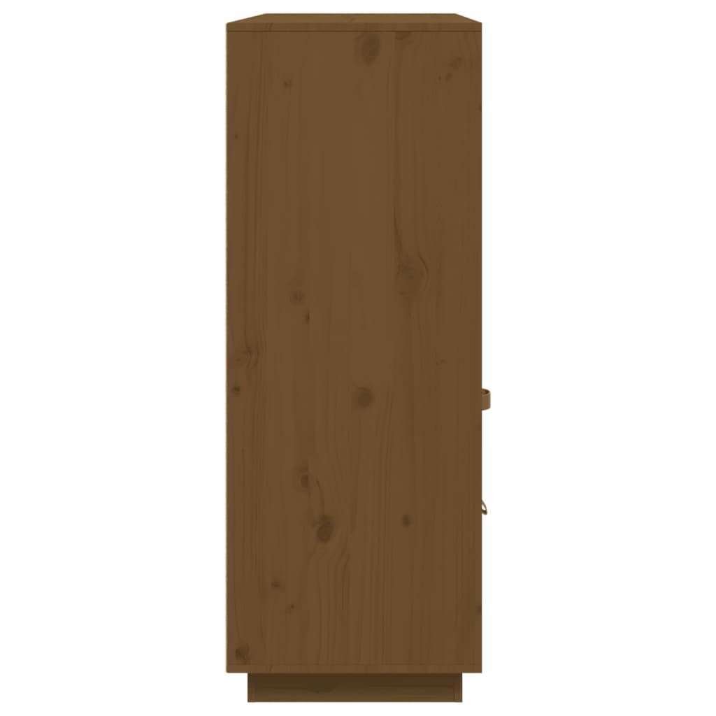 vidaXL Komoda, medaus ruda, 100x40x108,5cm, pušies medienos masyvas