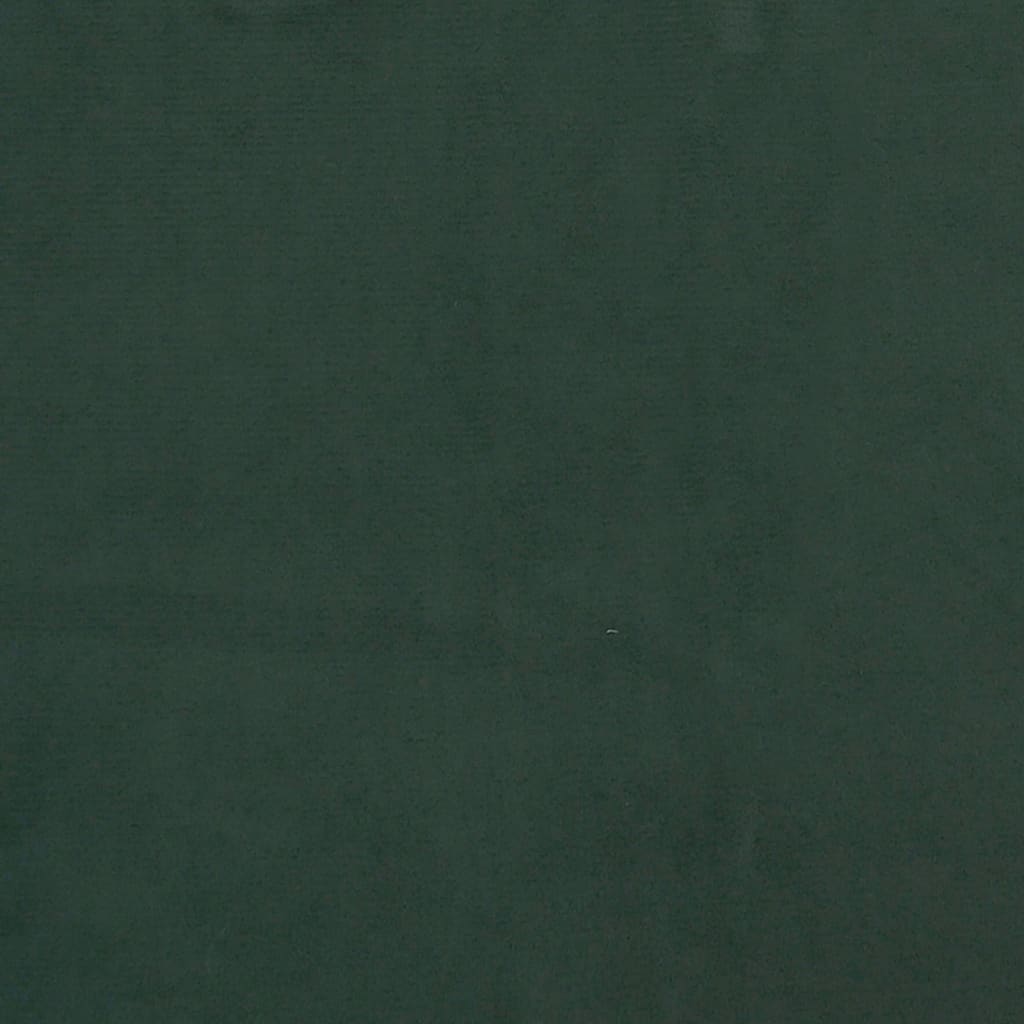 vidaXL Spyruoklinis čiužinys, tamsiai žalias, 120x190x20cm, aksomas