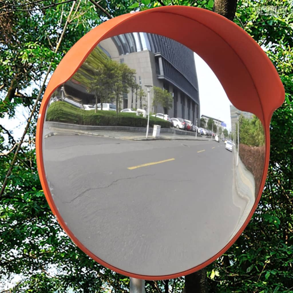 Sferinis kelio veidrodis, oranžinis, 45cm, PC plastikas, laukui
