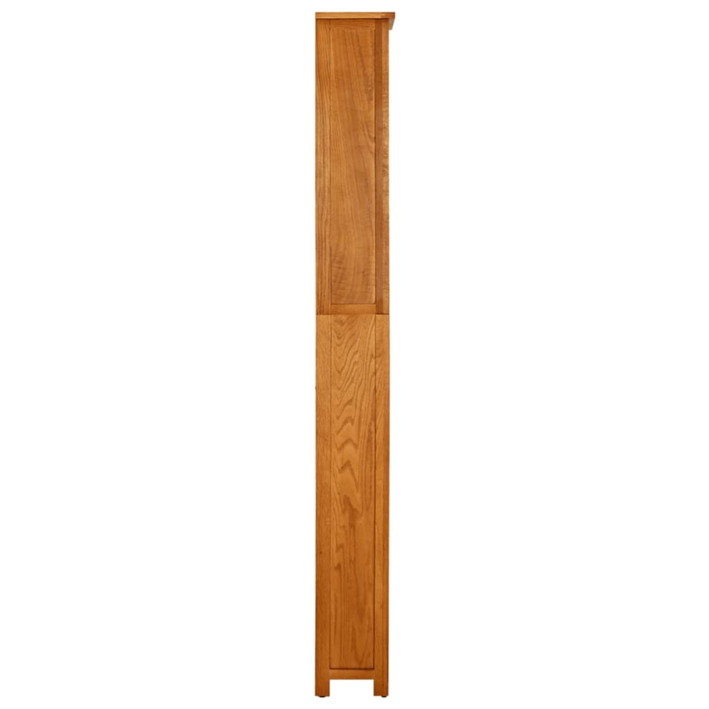 vidaXL Knygų spinta, 7 aukštų, 60x22x200cm, ąžuolo medienos masyvas