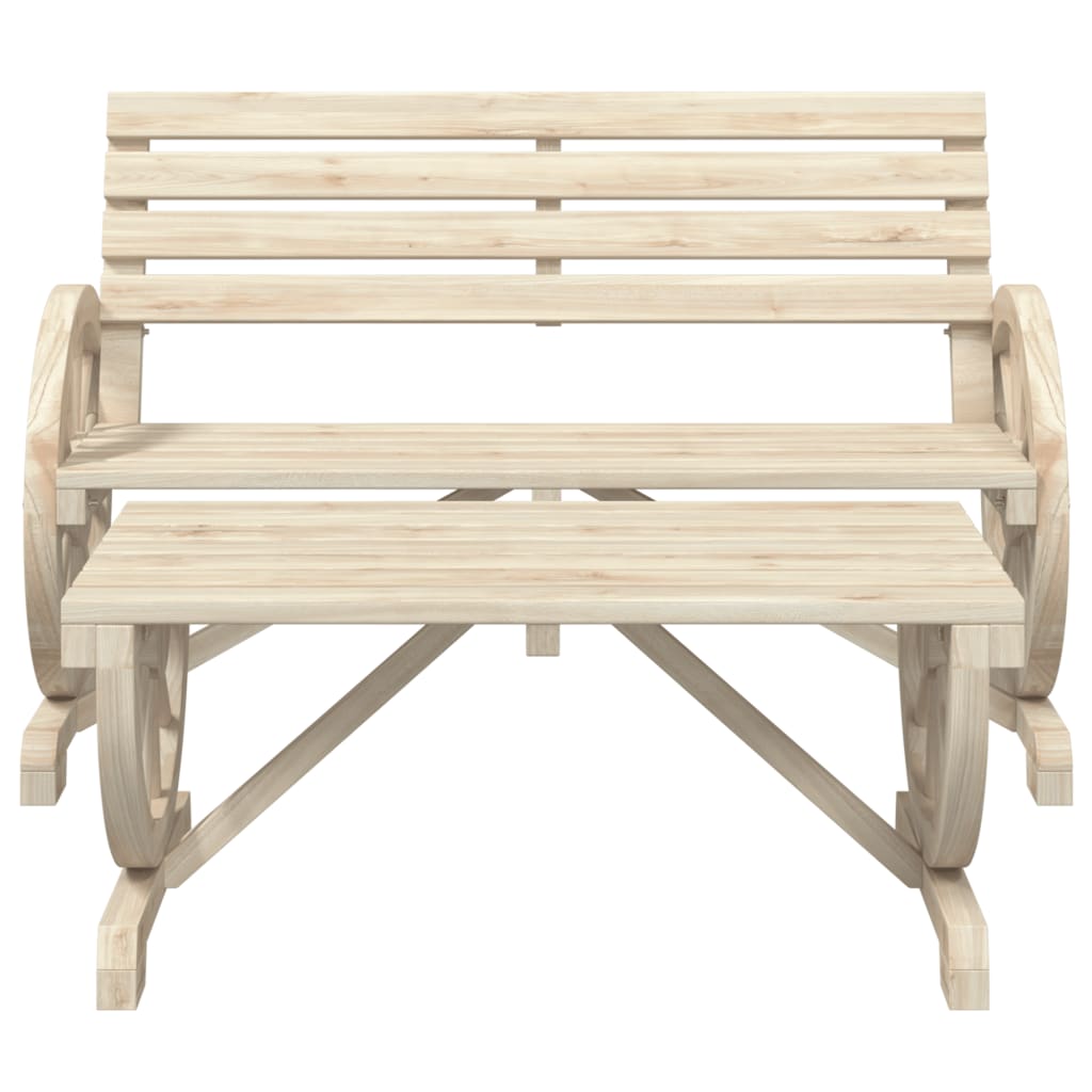 vidaXL Sodo poilsio baldų komplektas, 2 dalių, eglės medienos masyvas
