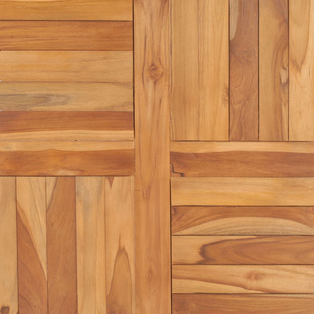 vidaXL Stalviršis, 70x70x2,5cm, tikmedžio medienos masyvas
