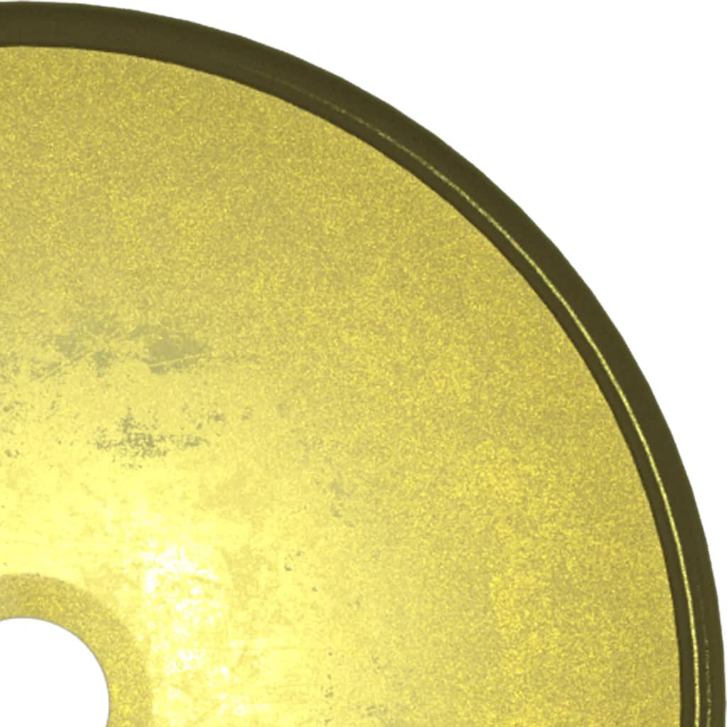 vidaXL Praustuvas, auksinės spalvos, 35x12cm, grūdintas stiklas