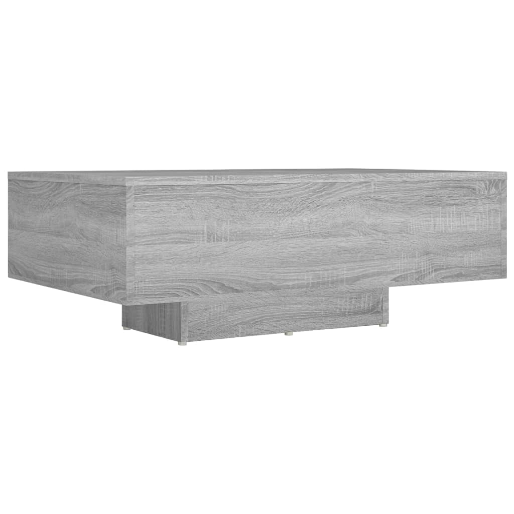 vidaXL Kavos staliukas, pilkas ąžuolo, 85x55x31cm, apdirbta mediena