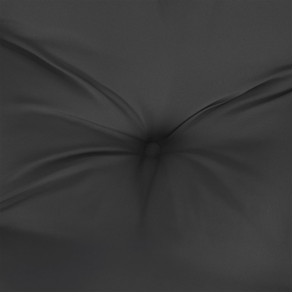 vidaXL Sodo suoliuko pagalvėlė, juodos spalvos, 110x50x7cm, audinys